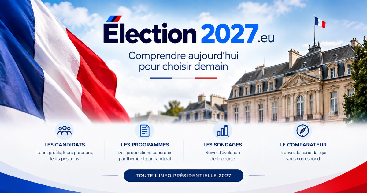 Élection présidentielle 2027 : candidats, programmes, sondages et comparateur